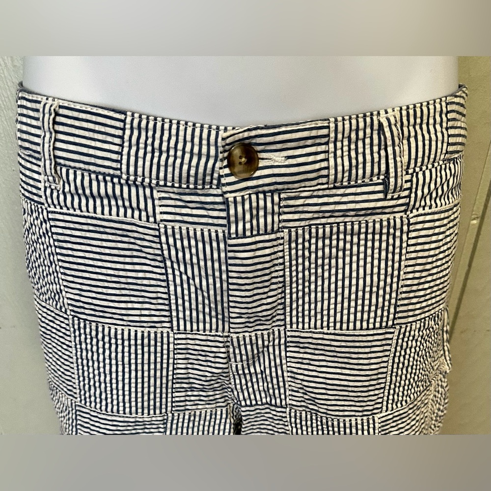 L.L. Bean Black & White Striped Women's Shorts - Picture 3 of 7